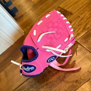 Rawlings Pink Kids Baseball Glove